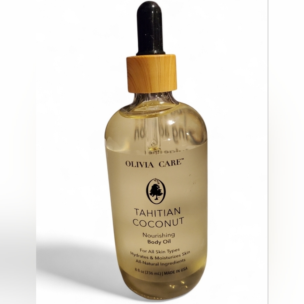 New Coconut Nourishing Body Oil By Olivia Care Tahitian 8 FL Oz